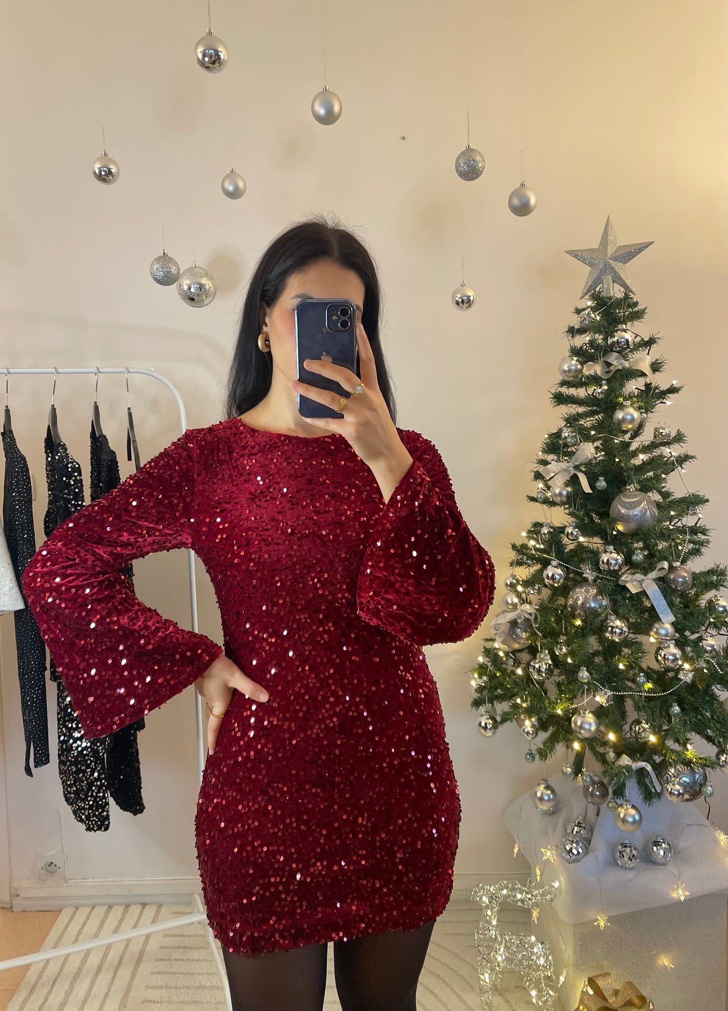 ROBE SHINE BORDEAUX