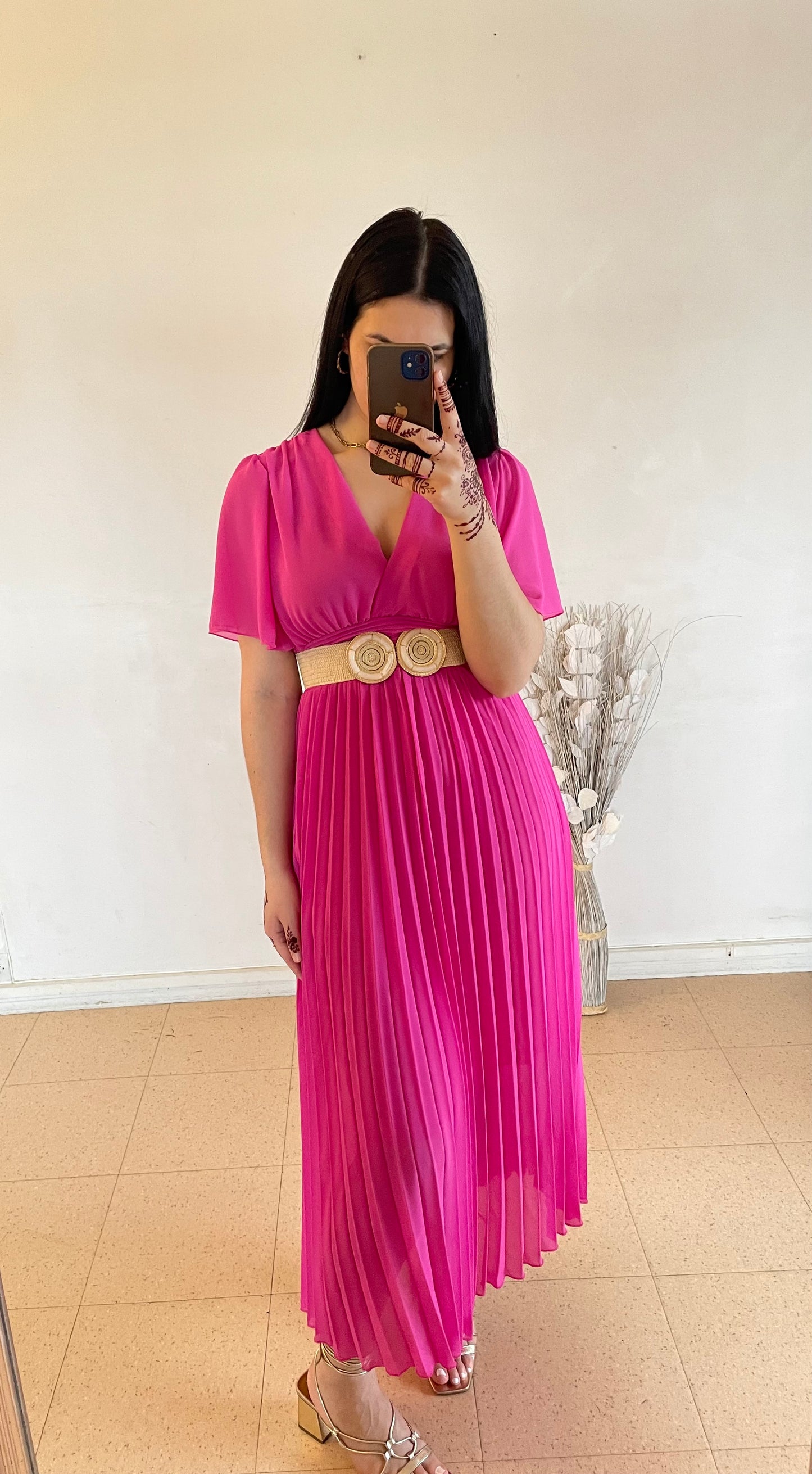 ROBE RANIA FUSCHIA