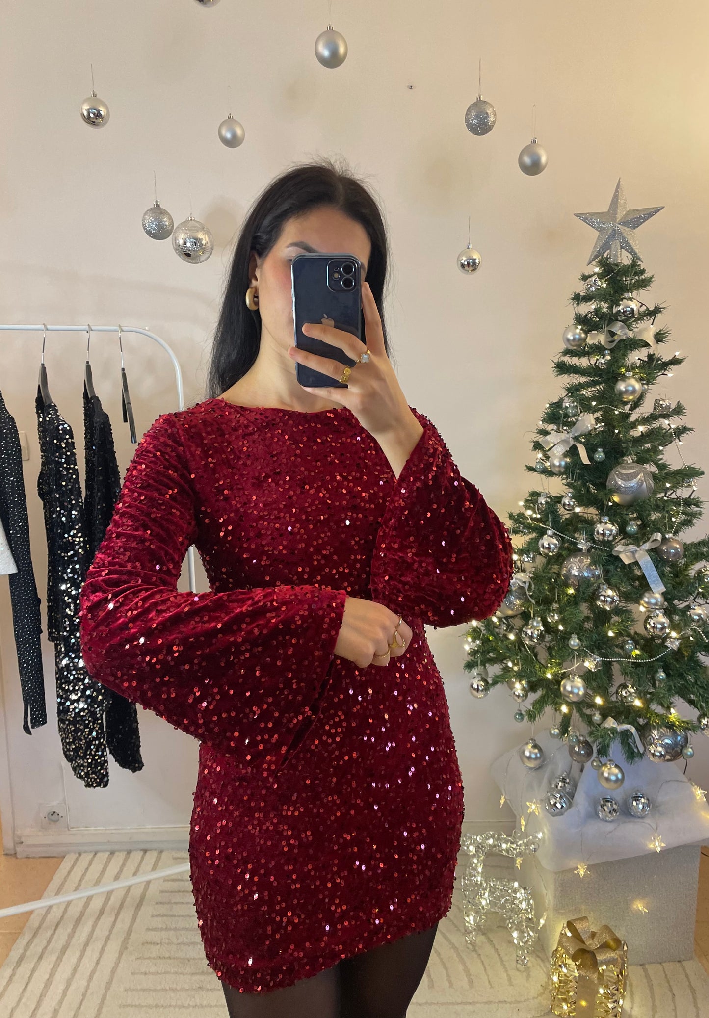 ROBE SHINE BORDEAUX