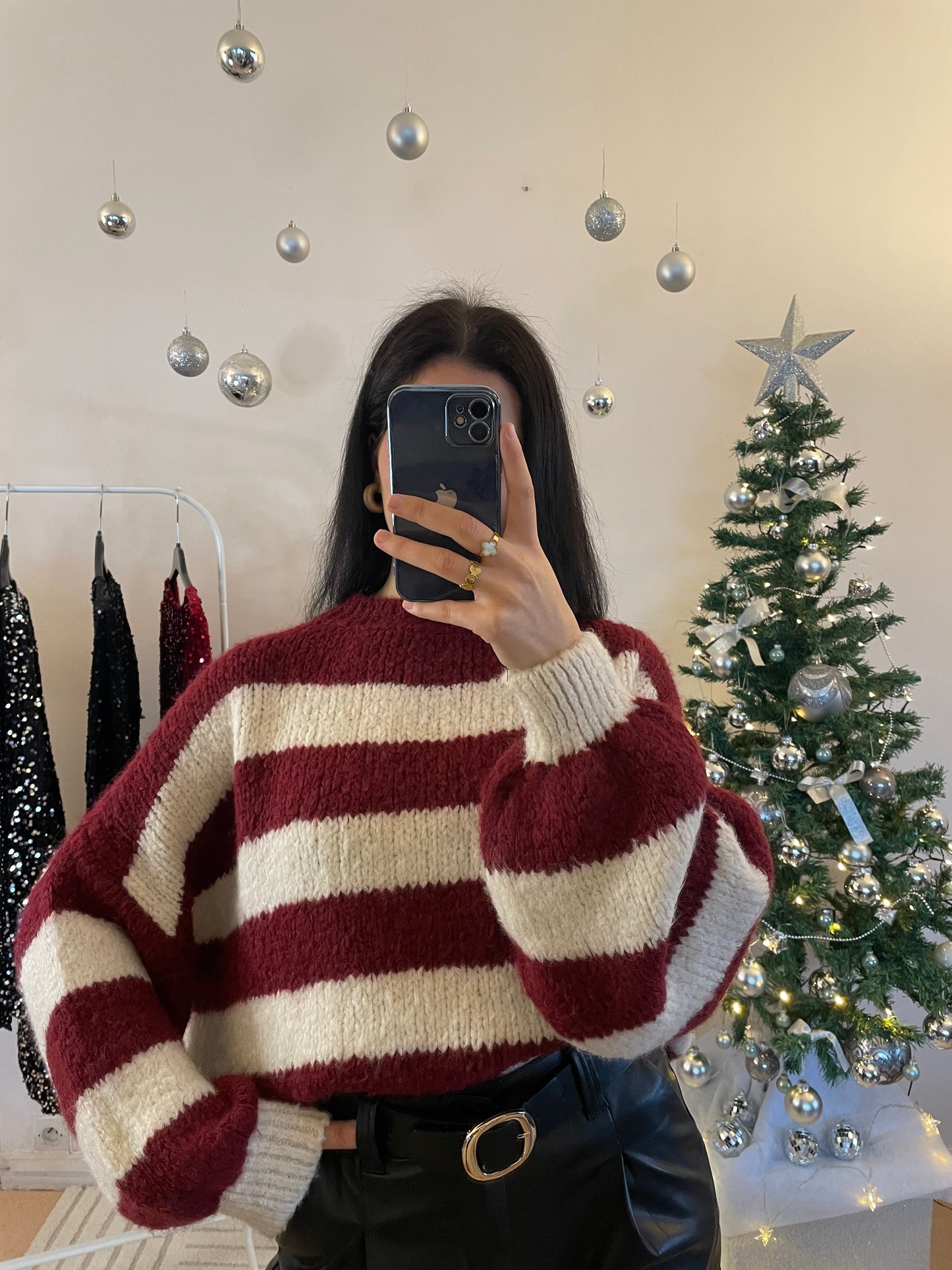 PULL AMBRE BORDEAUX