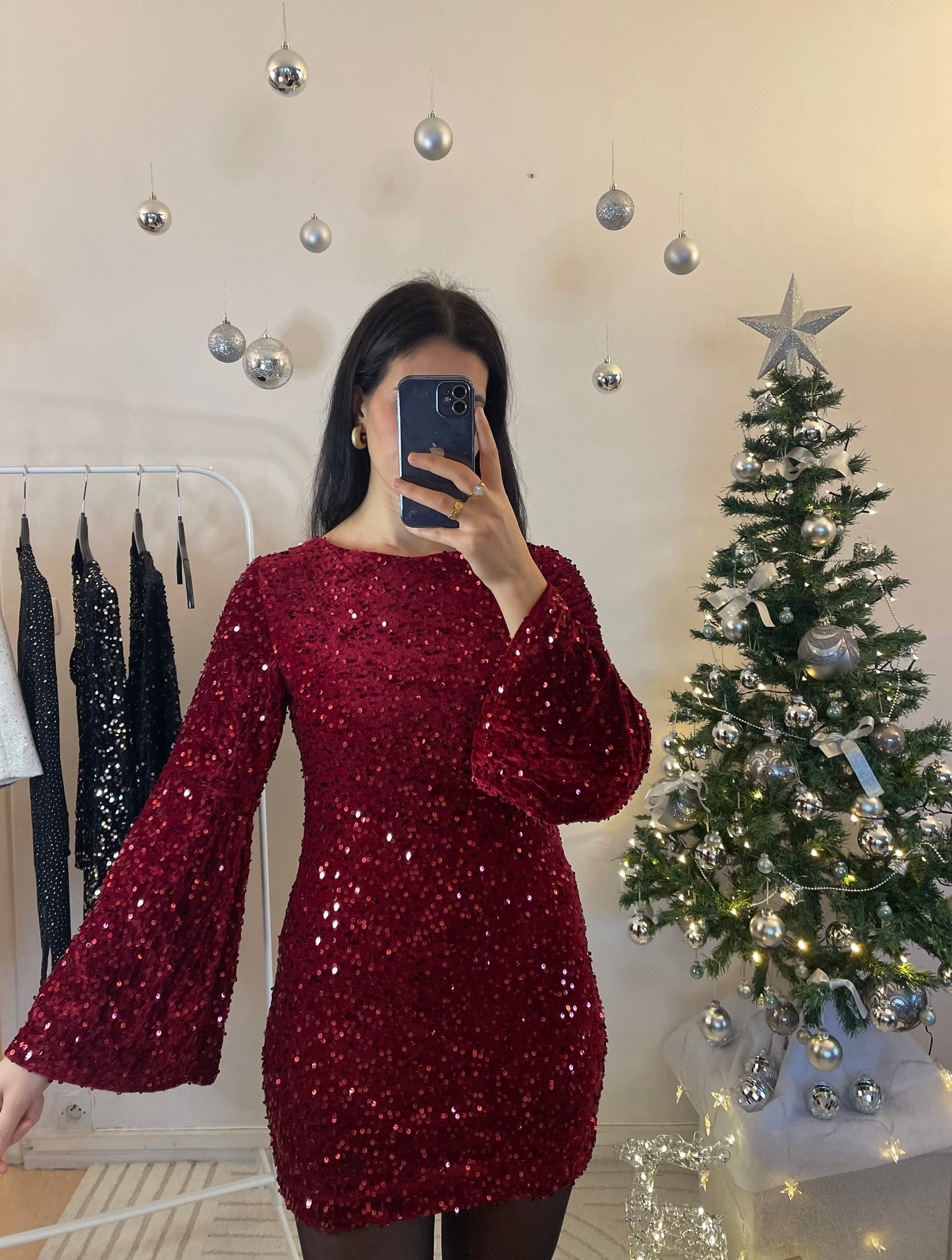 ROBE SHINE BORDEAUX