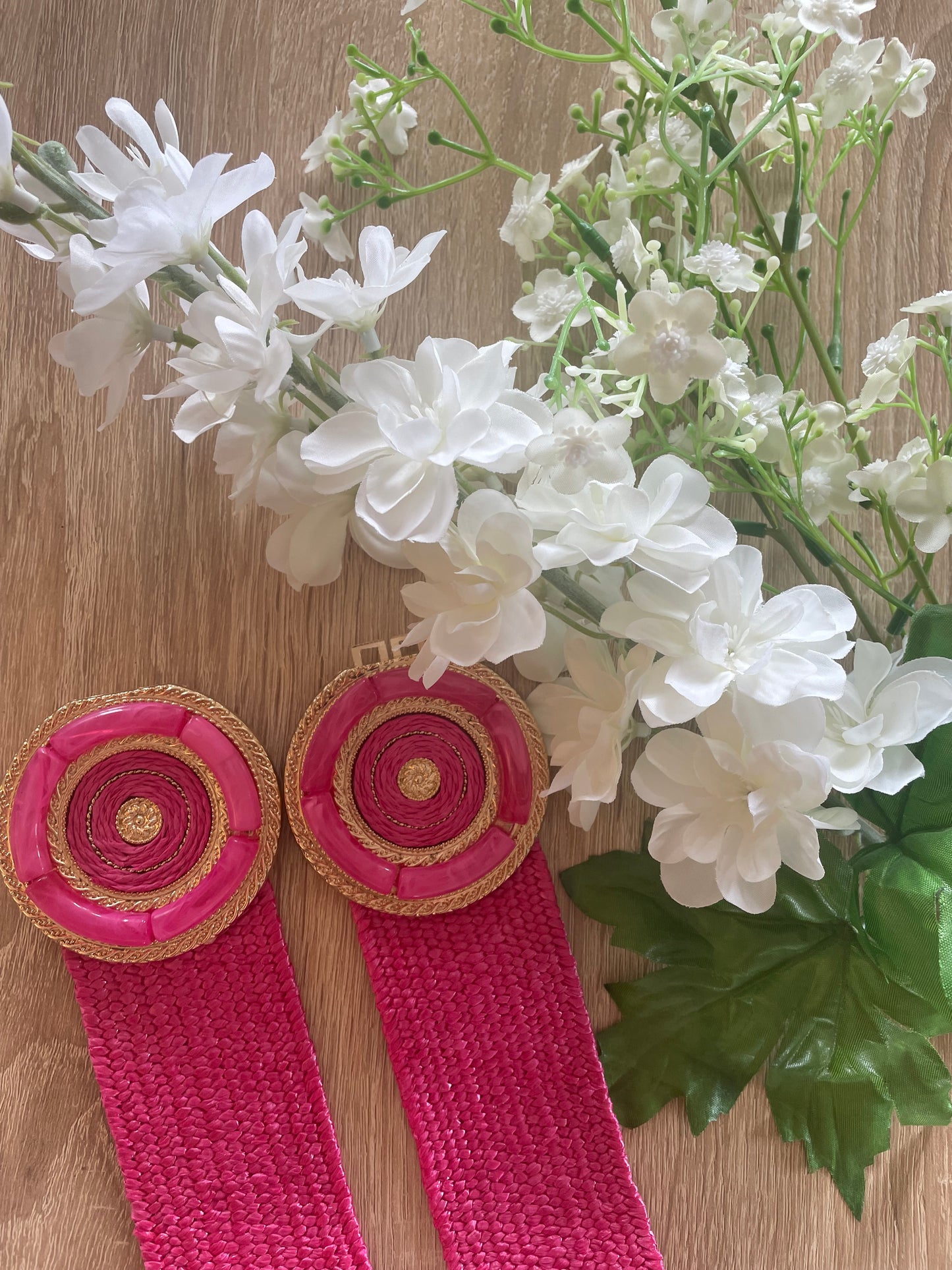 CEINTURE ROSE DOUBLE BOUCLE