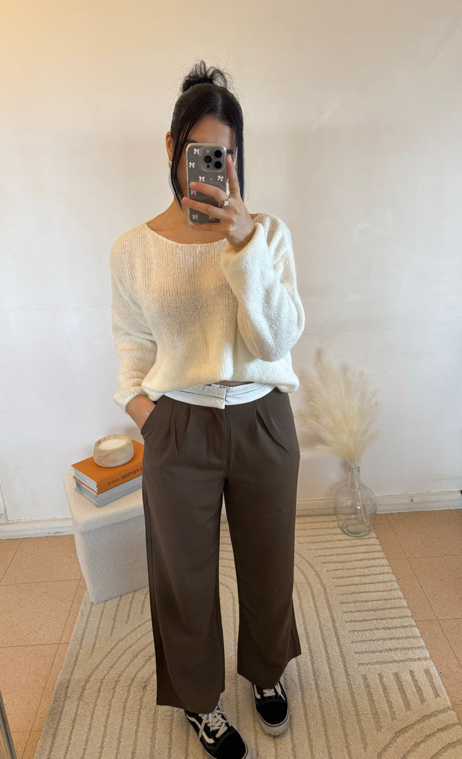 PANTALON ELI TAUPE