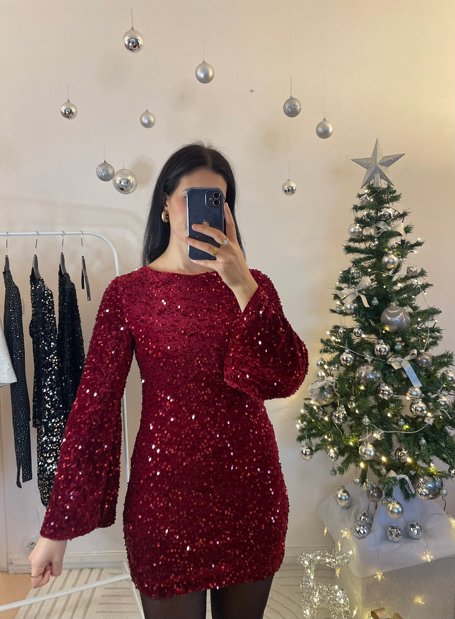 ROBE SHINE BORDEAUX